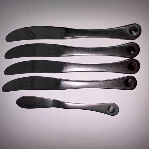 Robert Welch Pendulum Stainless Steel Assorted Dinner Knives Satin Frosted - Picture 11 of 15